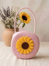 Sunflower Jute Sling Bag - Natural Variant 3